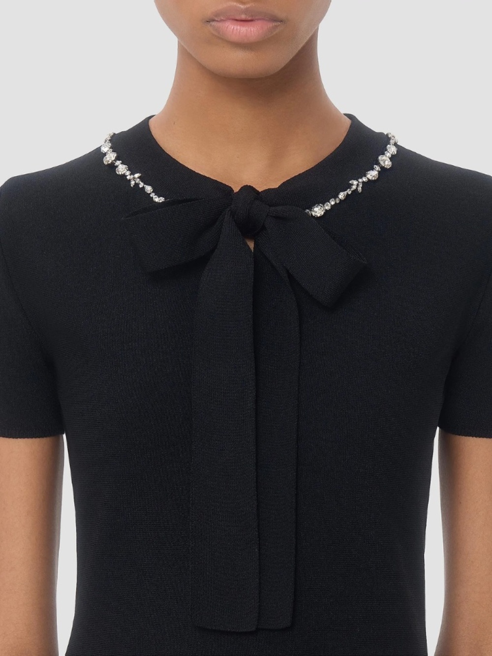 Embroidered Knit Dress - Picture 4 of 6